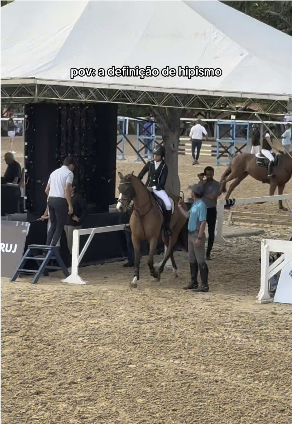 só pela trend kakaka #equestrian #fyp #horsetok #foryou #trend #amazona #fypシ #hipismo #viral #horse 