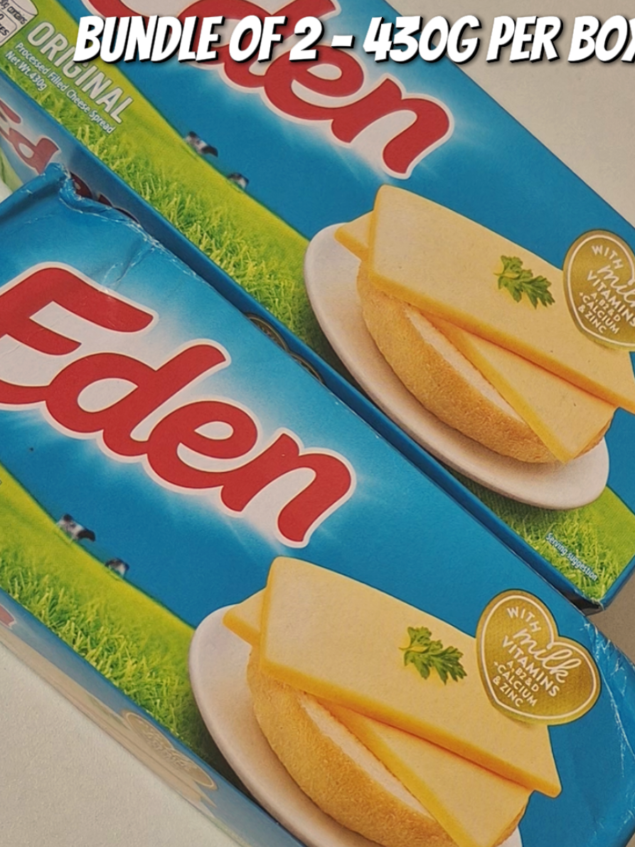Bundle of 2 Eden Cheese with milk vitamins A, B2, & D plus Calcium & Zinc! #edencheese #cheese #processedcheese #keso 