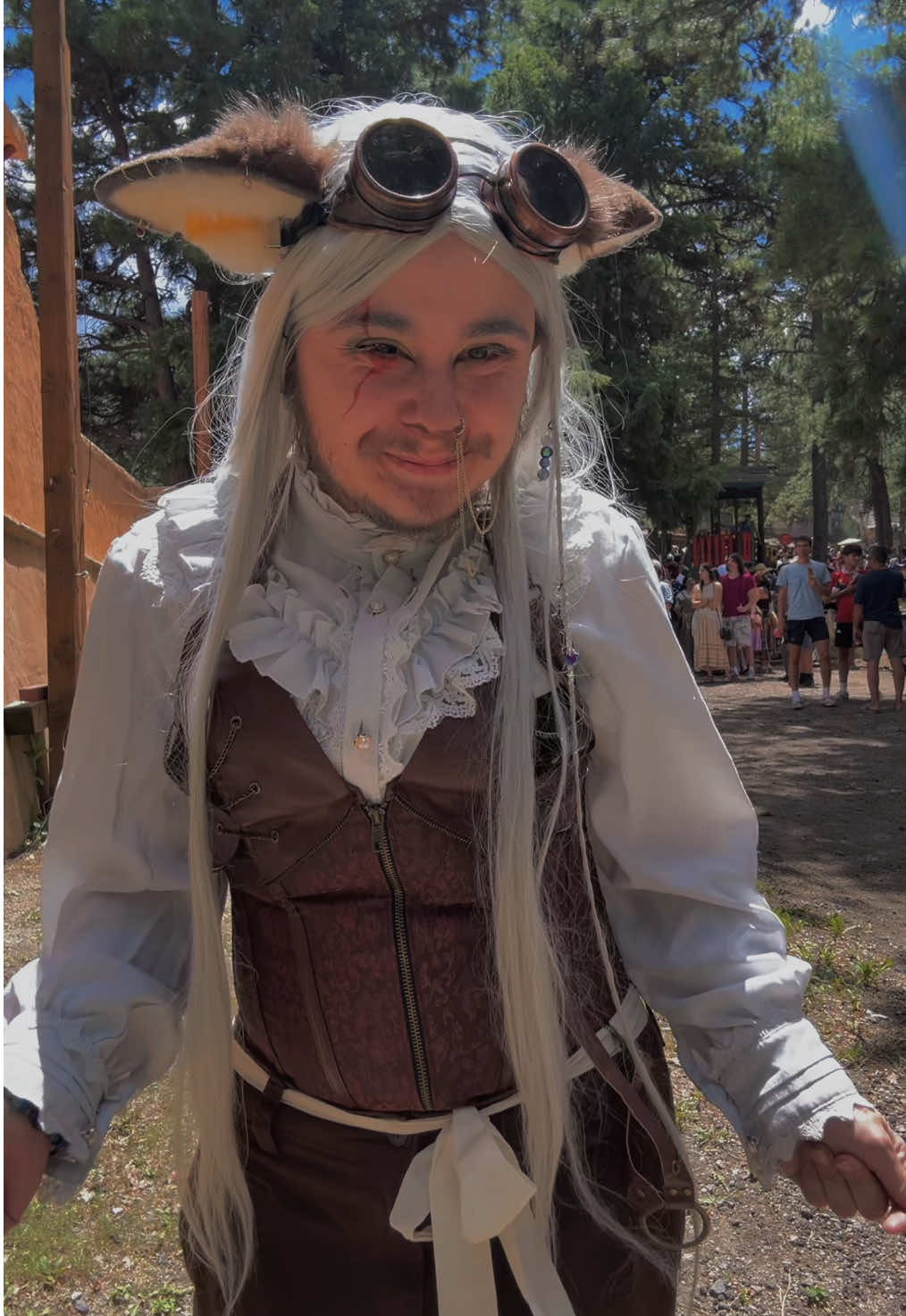 I love making little gremlin OC’s, I also just love starkid.  (Also dancing in platforms in dirt with a man cracking a whip in the background made this hard to film) #cosplay #oc #occosplay #renfaire #coloradorenaissancefestival #nightlyvoid #nightlyvoidoc #starkid #npmd 