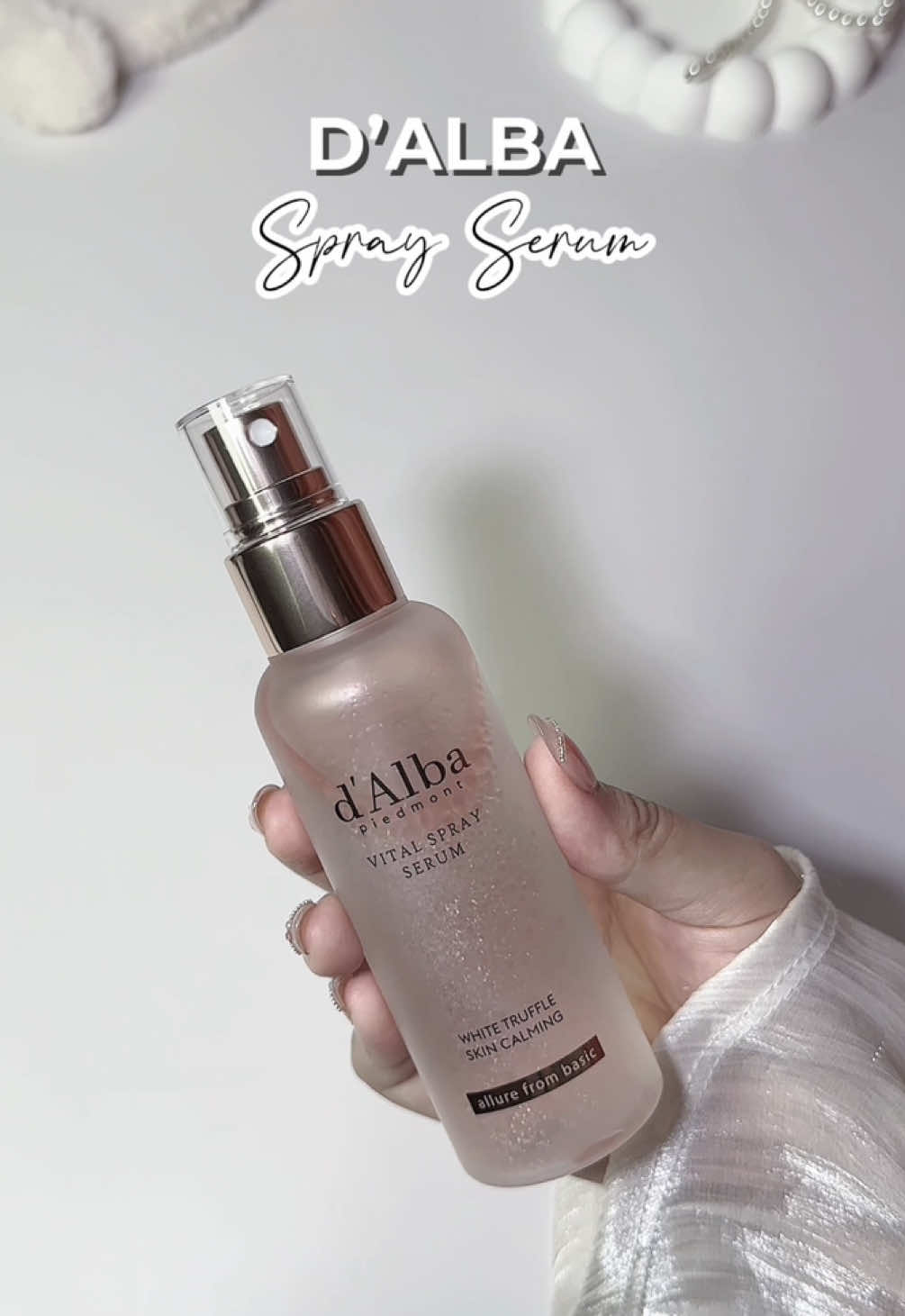 d’Alba White Truffle Vital Spray Serum works as mist, serum and setting spray for radiant and glowing skin 😍✨ #Dalba #Dalbamy #SpraySerum #Dalbaserum #Kbeauty #Skincare #Glowyskin