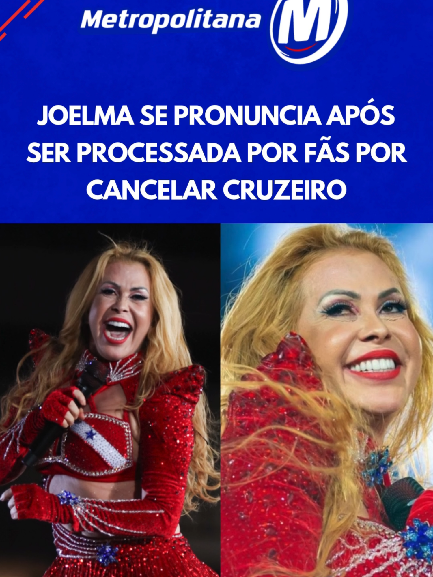 💬 Segundo o portal Léo Dias, o jurídico da cantora Joelma se pronunciou sobre os fãs que entraram na Justiça do Pará contra ela, após alegarem que não receberam o reembolso do cruzeiro “Isso é Calypso em Alto Mar”, considerando que o evento foi cancelado em outubro de 2024. “A cantora Joelma também foi vítima do episódio envolvendo o evento ‘Isso é Calypso em Alto Mar’. A artista nunca teve envolvimento na organização ou comercialização do cruzeiro