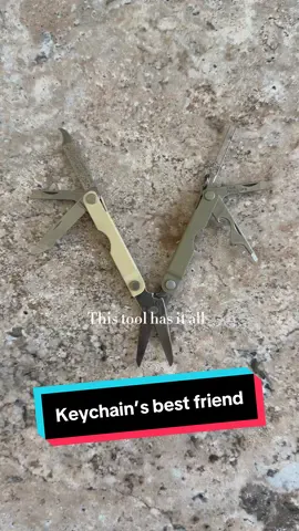 Your keychain just got a new best friend. Be ready to tackle anything that comes up during your busy day! #keychainaccessory #multitool #onthego #beautyhack #quickfixes #leathermanmicra #gardening 