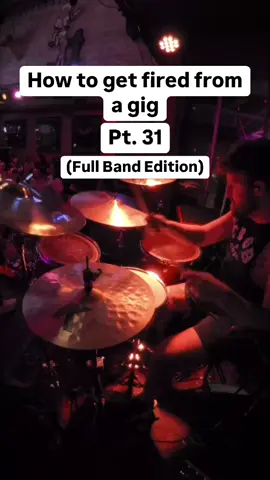 🤡🥁 @Skylines and Satellites  Cymbals left to right:  15” K Fat Hats  20” A Custom Crash  23” K Sweet Ride  19” A Ultra Hammered China  American Classic Extreme 5B Drumsticks  @Zildjian Company @Vic Firth @Gibraltar @Low Boy Custom Beaters @Alclair Audio #drums #drummer #band #live #prank #fail 