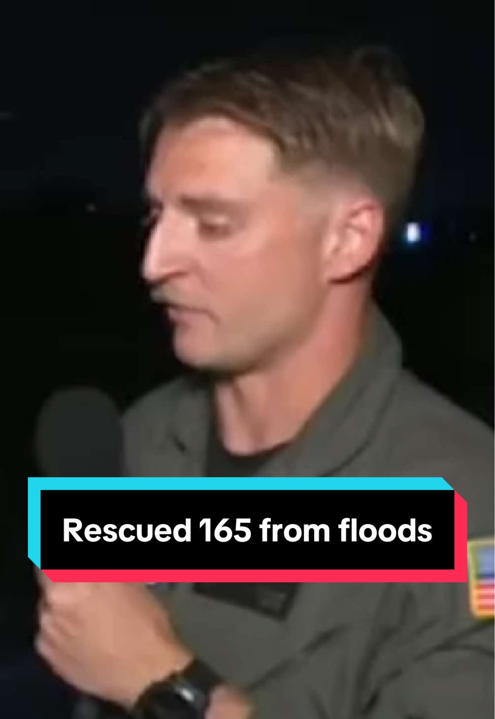 AMERICAN HERO: Petty Officer Scott Ruskan saved 165 people during the first rescue mission of his career in Texas.