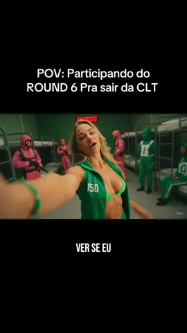 Participando do ROUND 6 para sair da CLT! 🤣 Conteúdo criado 100% com inteligência artificial Google VEO 3 