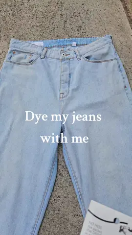 think I may do a 2nd dye to make them jet black. #OOTD #tutorial #mensfashion #dye #jeans 