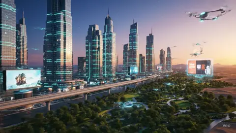 NEOM City – Future’s Smartest City NEOM is Saudi Arabia’s \$500 billion megacity. No cars. No pollution. Just pure tech and nature. Will you live here in 2030 #aieye2030 #saudiarabia #ArabTech #Veo3 #AIVisuals #SaudiVision2030 #neomcity 