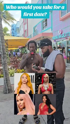 Who would you take for a first date? #dating #Relationship #viral #fyp #foryoupage #miamibeach #trending #women #interview #rappers  @captaincee2k 