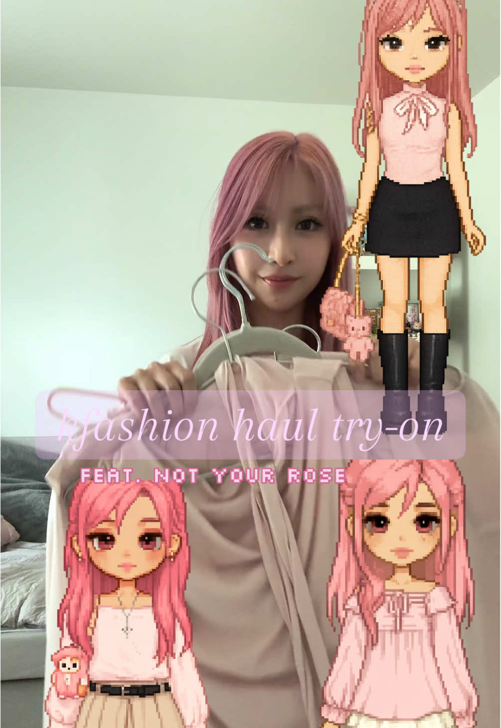 mini all pink haul from one of my favorite Korean fashion brands @Not your rose 💕🎀 #kfashion #kpopfashion #fyp #kpopfyp #balletcore #OOTD #fashion #outfit #haul also available from @W CONCEPT & @musinsa 
