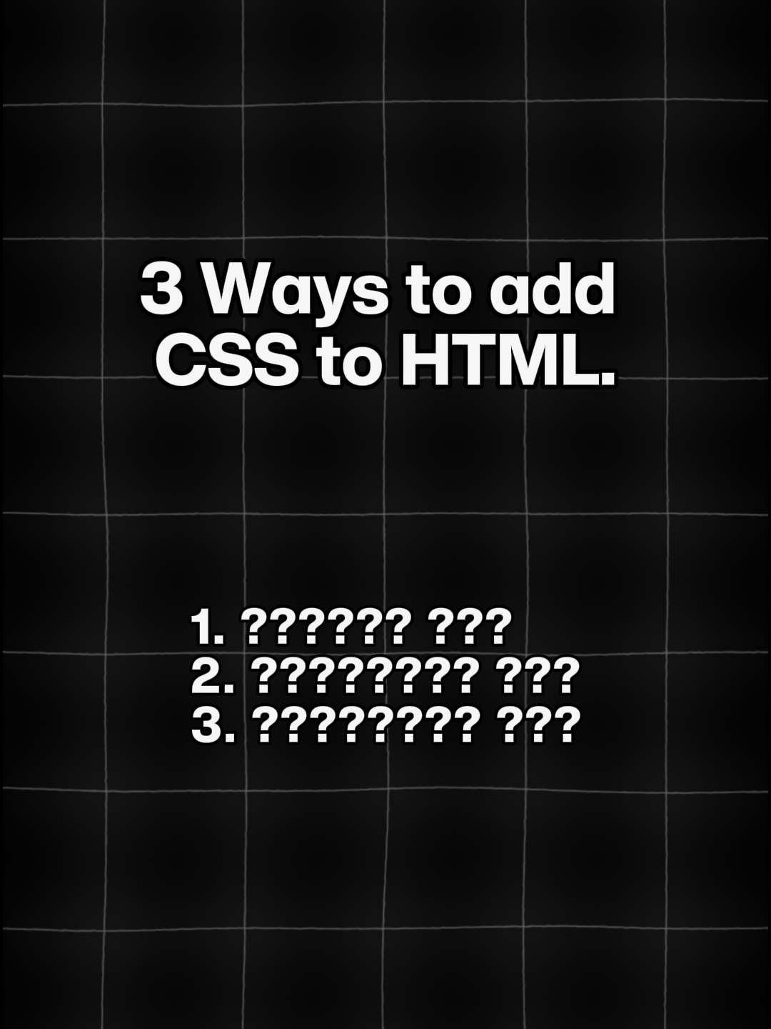 3 Ways to add CSS to HTML. . . . #html #htmlcss #css #webdevelopment