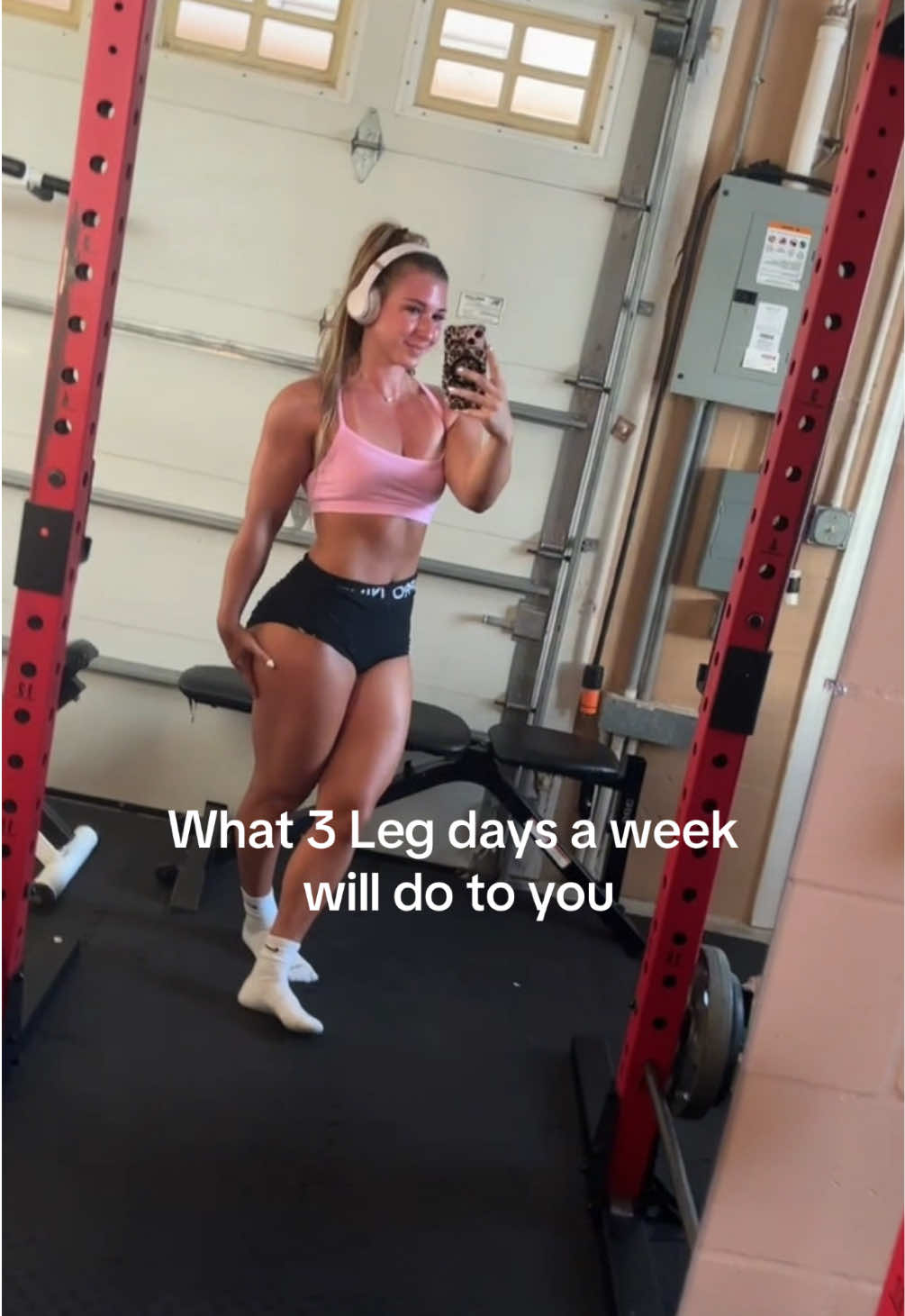 And lots of protein swear my legs doubled in size #Fitness #gym #fitnessmotivation #GymTok #fyp #gymgirls #legs #quads 