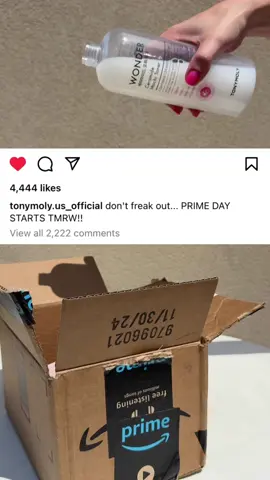 @Amazon Prime Day is here! 💳💥 Willpower? Never heard of her. 😅 #xoxoTM #TONYMOLYnMe #kbeauty #amazonfinds #amazondeals