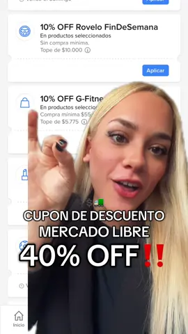 CORREE #cupon #cupondescuento #mujeres #mercadolibre #mercadopago #promociones #descuentos 