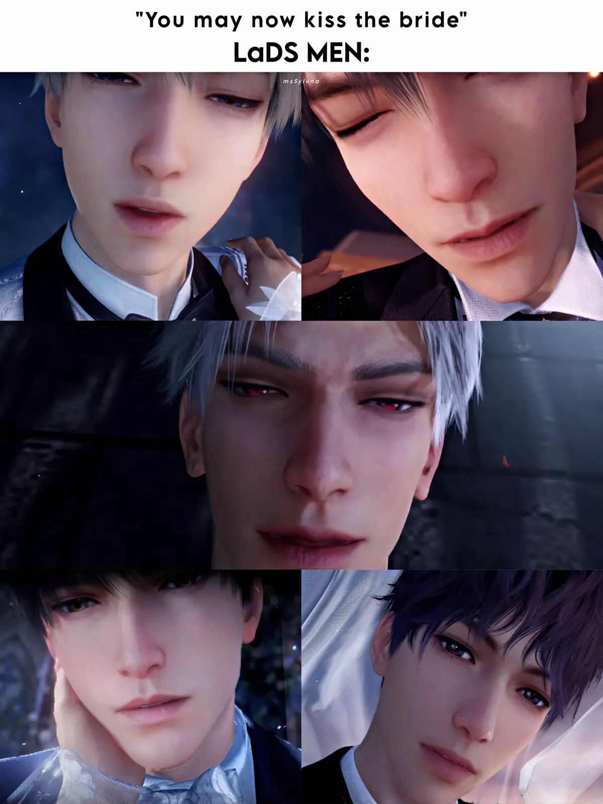 💋𓏲⋆ ִֶָ ๋𓂃 ⋆ᡣ𐭩 The few seconds before I sealed it with a kiss with my handsome husbands. Who had the best kissing face? 😙 | (p/s: this is all for fun) — #sylus #caleb #zayne #rafayel #xavier #sylusloveanddeepspace #calebloveanddeepspace #zayneloveanddeepspace #rafayelloveanddeepspace #xavierloveanddeepspace #lnd #lads #loveanddeepspace #loveanddeepspaceedit #edit #otome #otomegame #fy #fyp #foryoupage #viral #wedding #kiss 