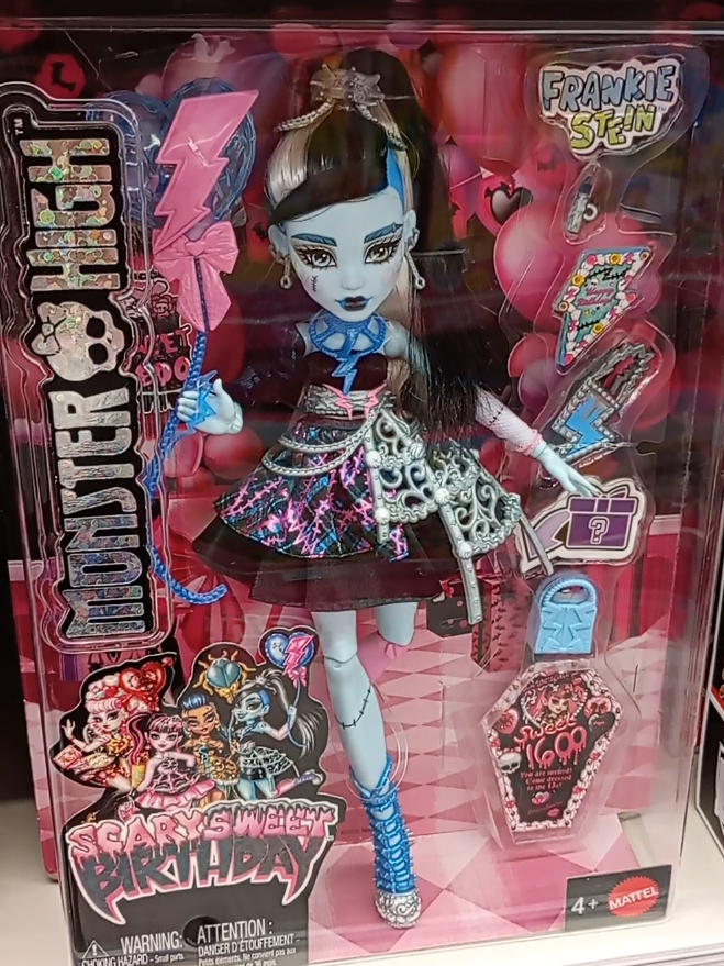 Ya ha llegado a Toy Planet Frankie Stein Scarysweet Birthday. 🎂🩵 #monsterhigh #frankie #frankiestein #monsterhighg3 #novedades #juguetes #muñecas #fashiondolls #scarysweetbirthday  #toyplanet @Toy Planet @Monster High 