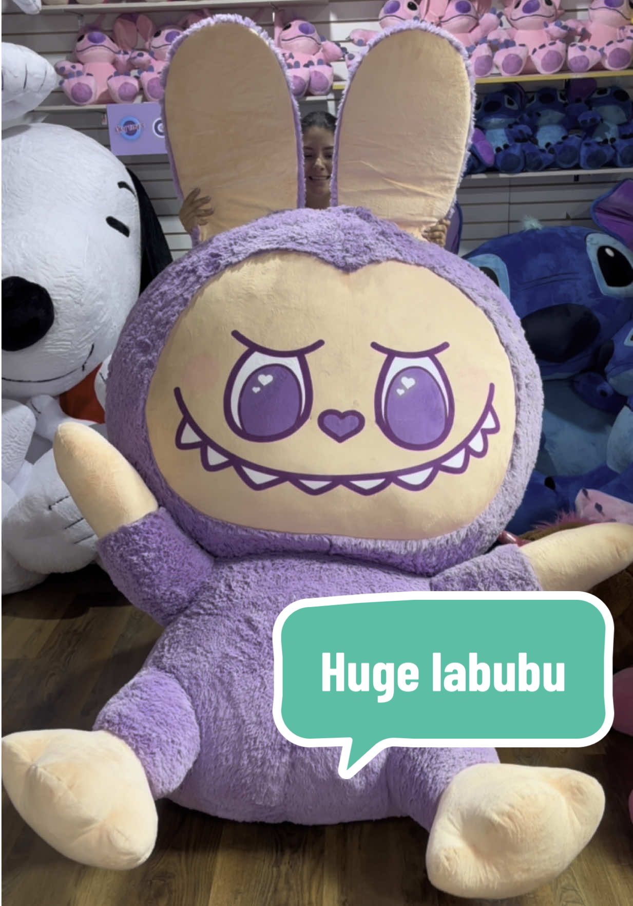 Giant Labubu #plush #labubu #labubuthemonsters #plushies #giant #big #creatorsearchinsights 