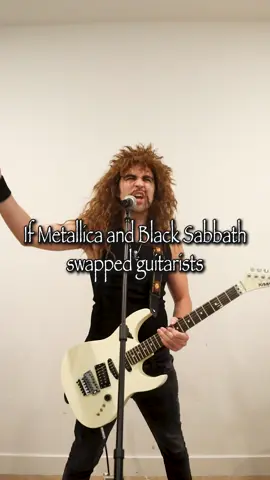 Paranoid (feat. Kirk Hammett) and Seek & Destroy (feat. Tony Iommi) 🤘🏼 #guitarsolo #guitartok #metallica #kirkhammett #blacksabbath #tonyiommi #heavymetal 
