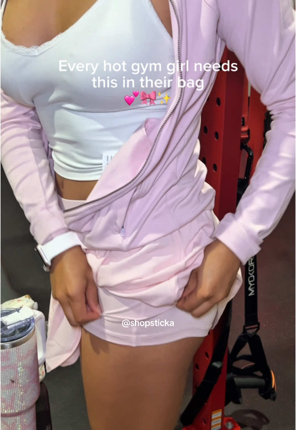 The BEST pink Adhesive Glue for your clothes🫧🌸💕#outfithacks #summervibes #beautytips #gym 