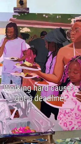 My boss sucks sometimes #artprocess #art #blackcookout 
