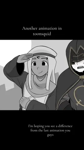 I made the character design (for the dude with two strands sticking out) more accurate to the last one. I’m also thinking of changing their designs cause they look a little basic #art #animation #toonsquid #animationtest #oc #medieval #tweening 