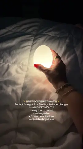 Every newborn mother NEEDS this!  #nightlight #newbornessentials #musthaves #mommusthaves #mommytobe #newbornmom #nighttimeroutine #bestfinds