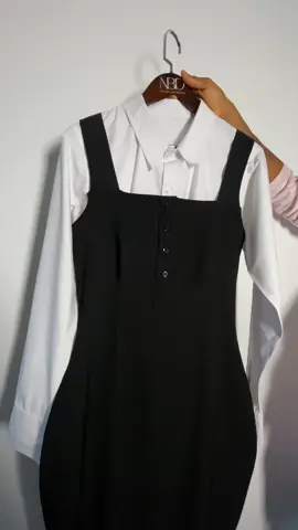 kickstart your week in style with our corporate packet shirt paired perfectly with a sleeveless gown. this dynamic duo is designed to exude confidence and sophistication setting the tone for a productive Monday. Transition seamlessly from desk to dinner while looking effortlessly chic. Elevate your work wear game. shop the look and embrace the power of style  #powerdressing  #powerdressinginstyle 