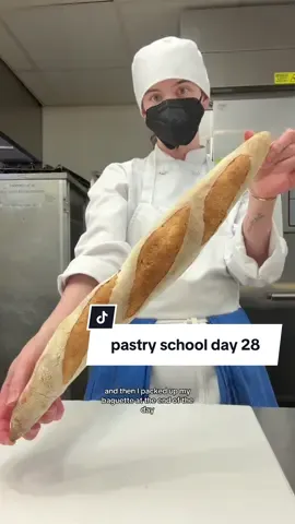 don’t judge a girl by her baguette making skills 🥖 #culinaryschool #pastrychef 
