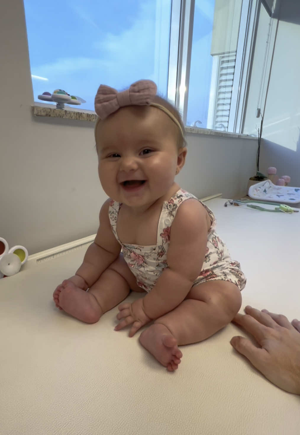 Nossa princesa com 6 meses 🩷  #pediatra #pediatria #consultapediatrica #medico #filha #menina #viral 