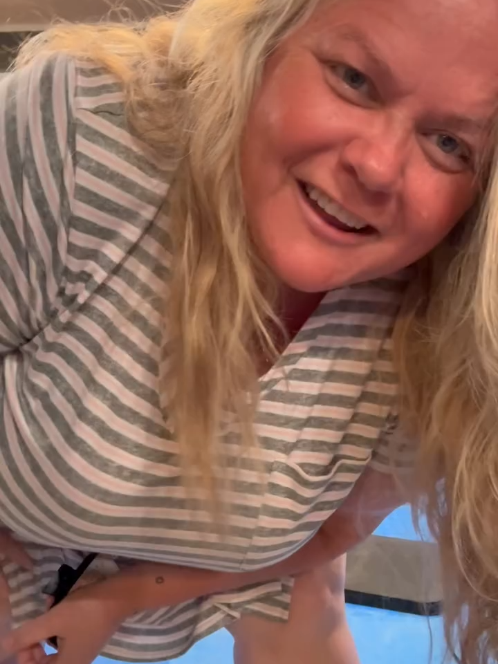 Tonight’s pushups are in my moomoo…shhh…just go with it! Cool announcement at the end of video for Building with David (my husband). I am super sore, but not from push-ups. Walked 3.5 miles today after going for a horseback ride with a friend. Life is good! www.brandyvonholten.com #over40 #fattofit #1776Challenge #pushups #over300 #healthjourney #weightlossjourney #moomoo