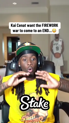 Kai Cenat want the FIREWORK war to come to an END…😳                   | Daily Clips | #kaicenat #fyp #amp #kai #dukedennis