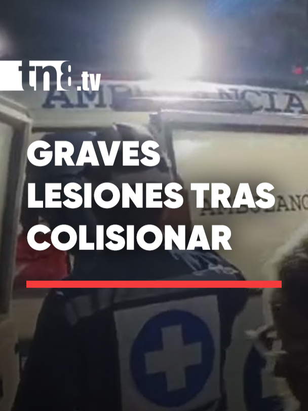 Accidente en Estelí deja motociclista lesionado.  #videos #Accidente