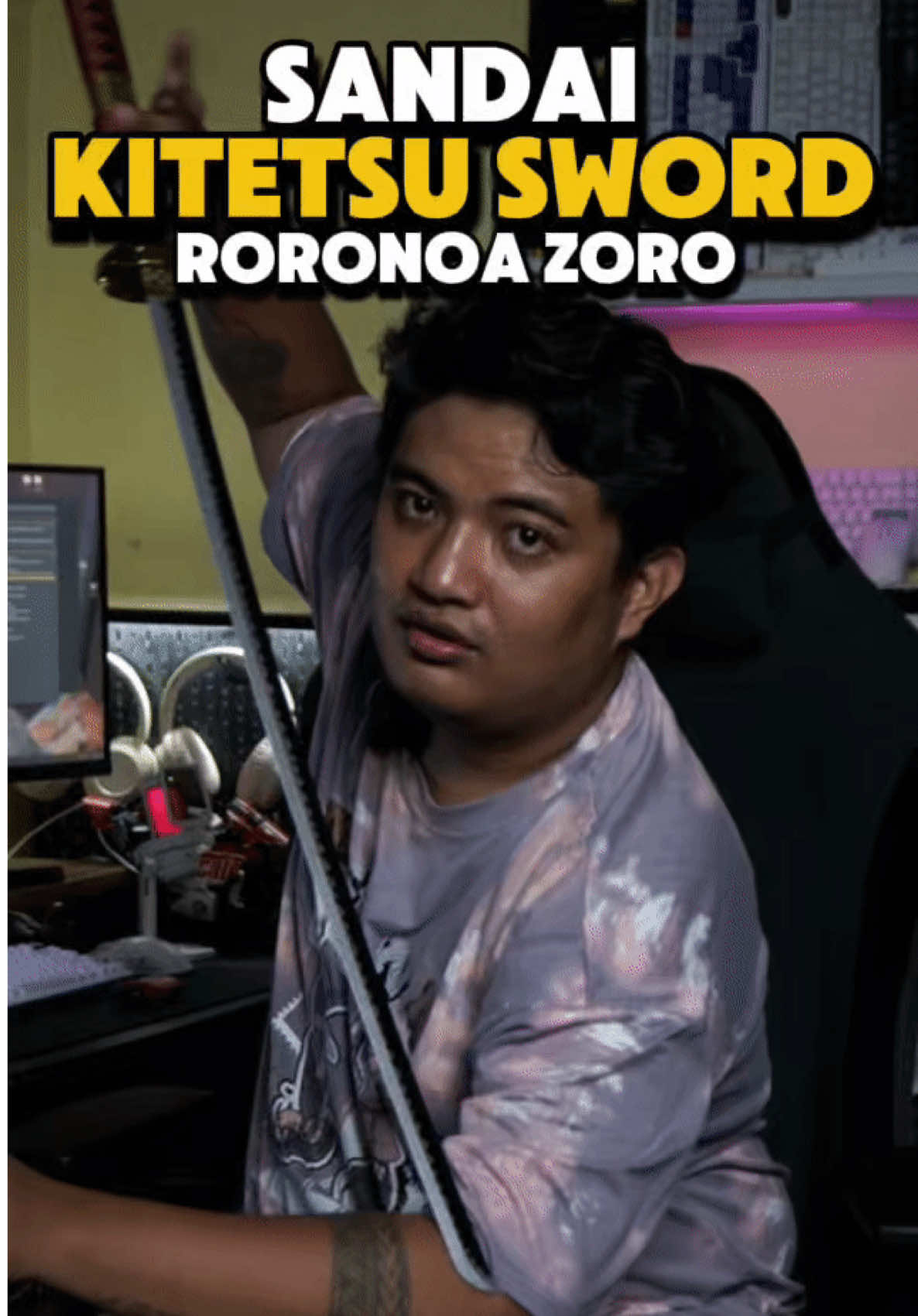 One piece lover ka? pero wala ka neto? | Roronoa Zoro Sandai Kitetsu Sword #zorosword #sandaikitetsu #onepiececollection #onepiece 