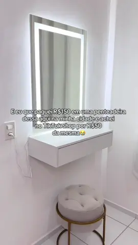 A diferença de preço😭 #penteadeira #organização #tiktokshop #decoração #quarto