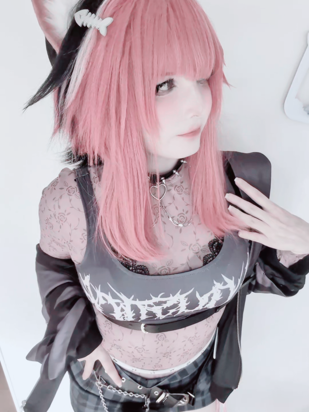 BEEEEG KITTY CAT 🐱🖤 #hololive #hololivecosplay #raorapanthera #raoracosplay #hololivejustice #holoEN #holojustice 