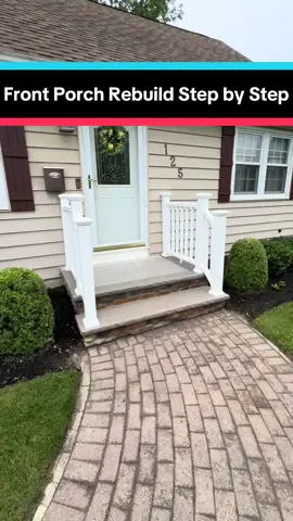 Front Porch Rebuild Step by Step Start 2 Finish #fyp #DIY #downesconstruction #construction #constructiontok #frontporch #rebuild #trending #viral #howto #stepbystep #bluecollar #fypシ #foryoupage #longervideos 