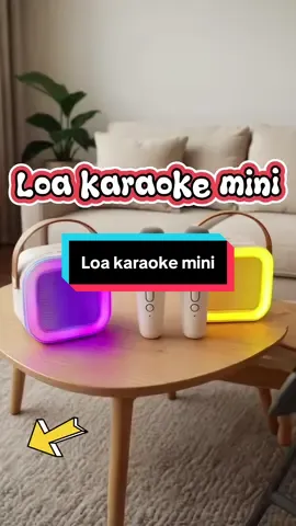 Loa karaoke mini k12, tặng 2 mic và cap sạc công suất 10W, dung lượng 3000 #xuhuong  #viral  #thinhhanhtrend  #loabluetooth  #loakaraoke 