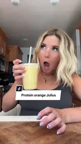 Ok this is incredible #proteinshake #proteinsnack #orangejuulius #proteinorangejuice 