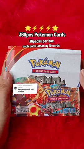 Replying to @tjlovehiswife10 36packs po laman per box,each pack contains 10cards po. #pokemon #pokemoncards #pokemoncardcollector #pokemoncardcollection 