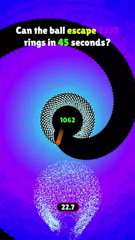 can the ball escape 1500rings💍 #satisfying #simulation 