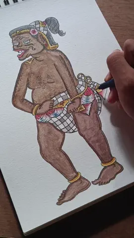 proses finishing #madebagusdrawing #fyp #wayangkamasan #bali 