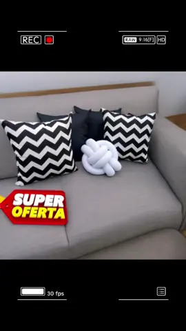 Promoção kit com 4 capas de almofadas para sofá c/ zíper.  Comenta EU QUERO 🩵🩵🩵❤️