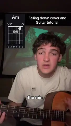 Falling down come let’s watch the rain as it’s falling down cover and guitar tutorial #fyp #foryou #xyzbca #guitar #guitarist #guitartok #songcover #coversong #musictutorial #tutorial 