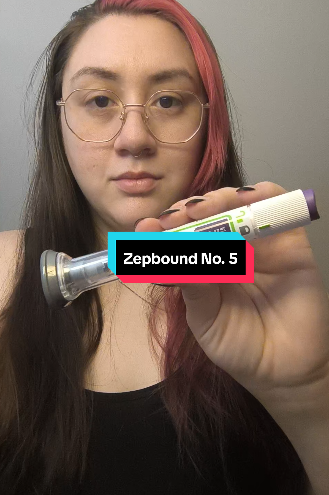 Shot number 5 in the books! this is my first dose of 5 mg. hopefully staying on a weekly schedule instead of every 10 days. #zepboundjourney #glp1girlies #goals 