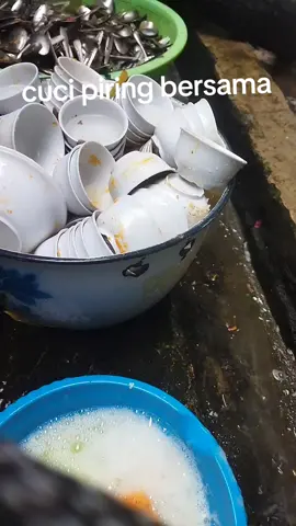 selesai acara  kembali untuk ke bersihan #cuci piring #fyp.#catering permata 