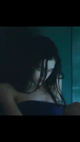 A girl tries to comfort herself,only to realize that her reflection in the mirror is moving on its own #movie #tiktok #fyp 