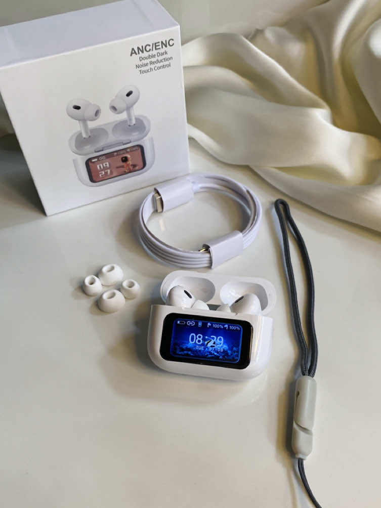 TOUCH SCREEN NA EARBUDS? come check this A9 Pro smart earbuds that would level up your music experince. #smartearbuds #earbuds #earbudswireless #bluetoothearbuds #smartheadphones #wirelessbluetoothearbuds #a9proearbuds #a9pro #fyp #foryou 