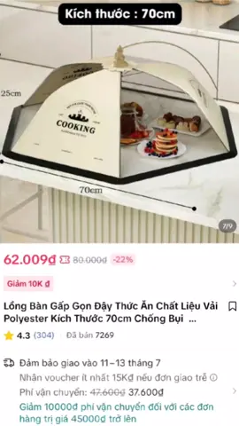 Lồng Bàn Gấp Gọn Đậy Thức Ăn.#thinhhanh #longbangapgon #dodungtienich #viral #hottrend #xuhuong 