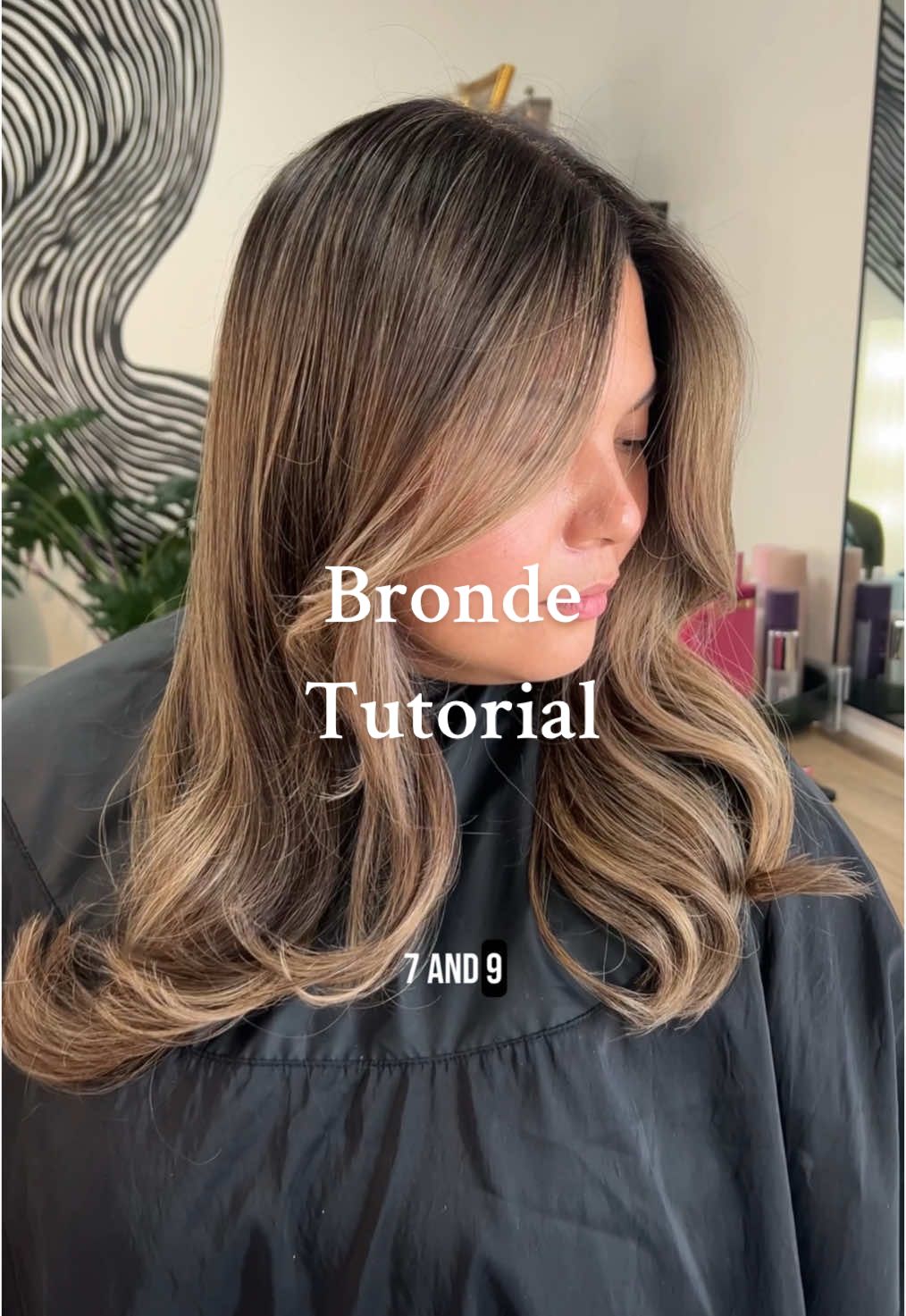 Bronde hair tutorial on dark hair. Beige tones with dimension between. #dimensionalbrunette #teasylights #bronde #balayagehighlights #healthyhair #hairtutorial #cosmetologyschool #haireducation 