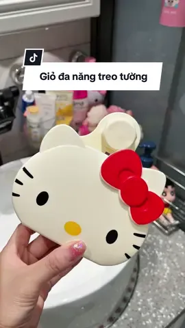 Giỏ đa năng gắn tường đa năng hellokitty #giodungdodanang #giadungnhatam #kitty #decorsiuxinh 
