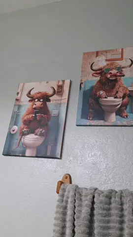 #bathroom #bathroomdecor #dealsforyoudays #highlandcow 